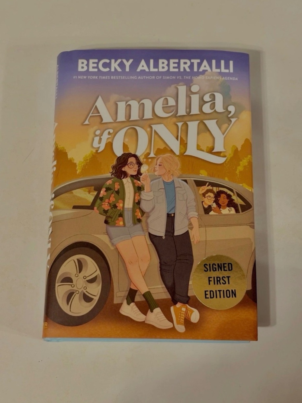 Amelia, If Only by Becky Albertalli 2025 Hardcover Signed First Edition Print